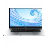 Laptop Huawei MateBook D15 cu procesor AMD Ryzen™ 5 3500U pana la 3.70 GHz, 15.6", Full HD, IPS, 8GB, 256GB SSD, Radeon™ Vega 8, Windows 10 Home, Mystic Silver