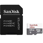 Micro Secure Digital Card SanDisk Ultra, 128GB, Clasa 10, Sandisk