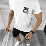 Trening barbati alb/negru pantaloni + tricou 11699 119-4, 