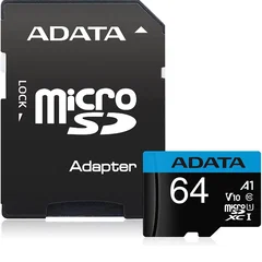 Micro SDXC Clasa 10 64GB ADATA AUSDX64GUICL10A1-RA1, ADATA