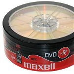 Dvd-r maxell 4.7gb, 120min, viteza 16x, 25 buc, single layer, spindle, "dvd-r-4.7gb-16x-shr25-mxl"