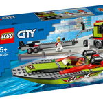 Transportor de barca de curse lego city, Lego