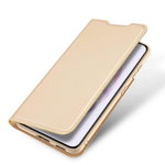 Husa Carte Dux Ducis Skin Pro, pentru Samsung Galaxy A53 5G, Piele Eco, Antiamprenta, Auriu