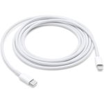 Cablu transfer Apple USB-C Male la Lightning Male, 2 m, alb, Apple