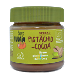 Crema de Fistic cu Ciocolata fara Gluten Ecologica/Bio 190g, SUPER FUDGIO