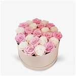 Cutie cu 25 trandafiri criogenati - Standard, Floria