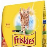 FRISKIES Hrană uscată pentru pisici STERILIZATE, cu Somon şi Legume, Friskies