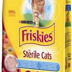 FRISKIES Hrană uscată pentru pisici STERILIZATE, cu Somon şi Legume, Friskies