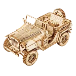 Robotime Model puzzle 3D din lemn Jeep militar MC701 Universal Robotime, Robotime
