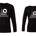 Set de bluze negre Crazy Girlfriend/Boyfriend COD ST528, Zoom Fashion
