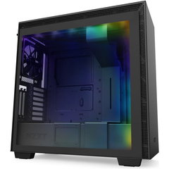 Carcasa NZXT H710i Matte Black/Red, Middle Tower, fara sursa, ATX, Black/Red