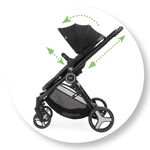 Carucior Chicco 3 in 1 Trio Alysia 0 luni+, Negru