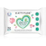 Attitude Eco Șervețele umede fără parfum 72 buc, Attitude