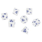 Set Zaruri Ultra Pro - Heavy Metal Icewind Dale 7 RPG Dice Set for Dungeons & Dragons: White, Ultra PRO