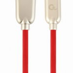 Cablu alimentare si date Gembird, USB 2.0 (T) la USB 2.0 Type-C (T), 2m, Rosu, CC-USB2R-AMCM-2M-R