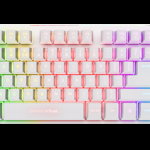 Tastatura Gaming Trust GXT833W Thado, iluminare Rainbow, Cu fir (Alb), Trust