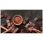 Tapet autoadeziv Premium, textura canvas, Cacao si ciocolata, 130 x 74 cm, PRITI GLOBAL
