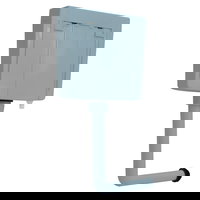 vidaXL Rezervor de toaletă cu admisie de apă pe fund, 3/6 L, albastru, vidaXL