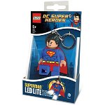 Breloc cu lanterna LEGO Superman (LGL-KE39)