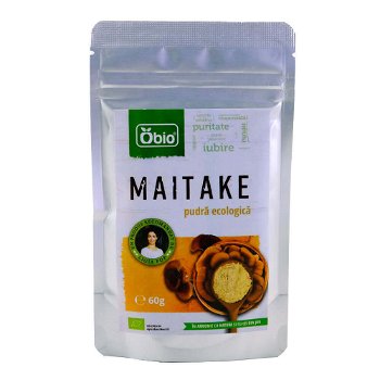 Maitake pulbere raw, bio, 60g, Obio