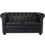 Canapea Chesterfield cu 2 locuri, VidaXL