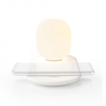 Lampa de veghe LED cu control tactil, incarcator wireless Qi pentru smartphone, 10W, Nedis
