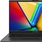 Laptop ASUS 15.6'' Vivobook Go 15 E1504FA, FHD, Procesor AMD Ryzen™ 3 7320U (4M Cache, up to 4.1 GHz), 8GB DDR5, 256GB SSD, Radeon 610M, No OS, Mixed Black, ASUS