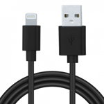 Cablu de date Pentru Smartphone USB 2.0 La Lightning 0.5m Negru, Spacer