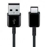 Cablu de Date USB la Type-C, 2.1A, 480Mbps, 0.8m - Samsung (EP-DR140ABE) - Black (Bulk Packing)