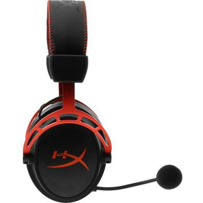 Casti gaming HyperX Cloud Alpha, drivere 50mm Dual Chamber, microfon detasabil cu noise cancelling, certificat Discord/TeamSpeak, spuma cu memorie, multiplatforma, negru/rosu