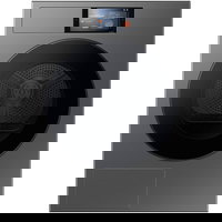 Samsung Uscator de rufe cu pompa de caldura Samsung DV90F09F4SU4, 9 kg, Clasa A+++, AI Home 7 LCD, QuickDrive, Silent Dry, AI Dry+, Compresor Inverter, Air Refresh, Wifi, Negru, Samsung