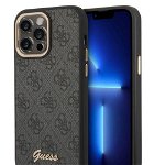 Husa de protectie Guess PC/TPU 4G metalic pentru iPhone 14 Pro Max, Negru