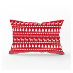 Față de pernă cu model de Crăciun Minimalist Cushion Covers Holiday Ornaments, 35 x 55 cm