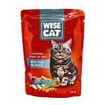 Mancare pisici cu peste si legume la plic Wise 100 g Engros, 