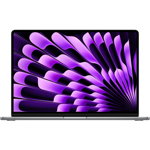 Laptop Apple 15.3'' MacBook Air 15 with Liquid Retina, Apple M3 chip (8-core CPU), 8GB, 512GB SSD, Apple M3 10-core GPU, macOS, Space Grey, INT keyboard, 2024, Apple