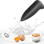 Mixer portabil pentru spumarea laptelui AONAT, ABS/otel inoxidabil, negru/argintiu, 210 x 20 mm