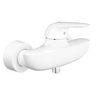 Baterie dus Grohe Eurostyle, monocomanda, 1/2, cartus ceramic, protectie reflux, limitator debit/temperatura, maner plin, alb, Grohe Baterie dus Grohe Eurostyle, monocomanda, 1/2, cartus ceramic, protectie reflux, limitator debit/temperatura, maner plin, alb, Grohe