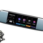 Camera Video Auto Dubla tip Oglinda L809 DVR Techstar® 7" 5MP 170 Grade FullHD 1080P, TouchScreen