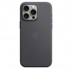 Husa Protectie Spate Apple FineWoven Case MagSafe pentru Apple iPhone 15 Pro Max (Negru), Apple