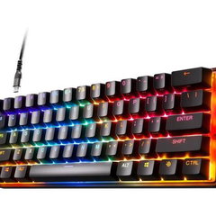 Tastatura Gaming Mecanica SteelSeries Apex 9 Mini, Layout UK, iluminare RGB, Linear OptiPoint Switch, USB (Negru), SteelSeries