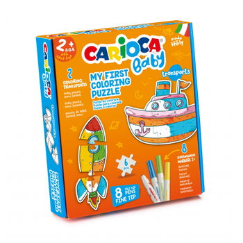 Set puzzle + 8 carioci transports carioca baby 43080, 