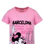 Tricou roz, Barcelona, Minnie Mouse, Disney