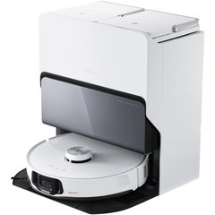 Robot de Aspirare Roborock S8 MaxV Ultra (R100047) Functie Mop Statie de Colectare si Incarcare Wi-Fi Compatibil Control Vocal Alb