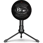 Microfon Blue Snowball iCE USB Profesional, PC & Mac, Gaming, Podcast, Streaming, Recording, Cardioid Condenser (Negru)