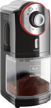 Rasnita de cafea Melitta® MOLINO, 100W, 200g, Negru, Melitta