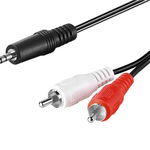 cablu audio jack stereo 3.5mm tata - 2x rca tata 10m, Goobay