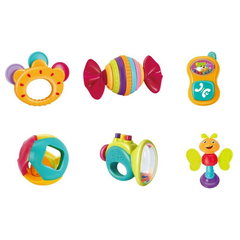 Set 6 jucarii zornaitoare pentru bebelusi, + 3 luni, Hola