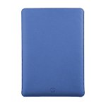 Husa laptop MacBook 15 inch UNIKA piele PU cu lana din fibre naturale albastru, UNIKA