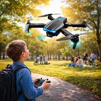 Drona E99, 4K, Camera duala, Conectare WiFi Aplicatie telefon mobil, Brate pliabile, Pozitionare flux optic evita obstacolele,  Geanta de Depozitare, Incarcare USB, Pentru Copii si Adulti, Negru, Tenq.ro