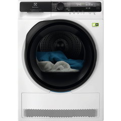 Uscator de rufe Electrolux 3DSense 900 PerfectCare EW9D587KCE, Pompa de caldura, 8 kg, Clasa A, Motor Inverter, Wi-Fi, Display LED, 3DSense, SmartSelect (Alb), Electrolux